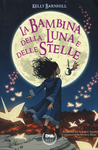 Bambina della luna e delle stelle 