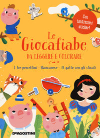 Giocafiabe da leggere e colorare 2 i tre porcellini biancaneve il gatto con gli stivali 
