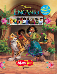 Encanto - maxi box con 10 figurine 3d in plastica con tappetino gioco in plastica 