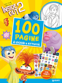 100 pagine di giochi e attivita' - inside out 2 con adesivi 