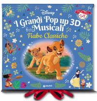 Fiabe classiche disney - i grandi pop-up 3d musicali premi la nota ascolta la melodia 