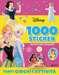 1000 stickers incantevoli ragazze - frozen e principesse disney 