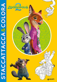 Zootropolis 2 - staccattacca e colora con adesivi 