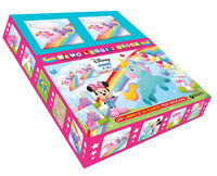 Minni e gli unicorni - memo leggi e gioca a colori con 24 carte 
