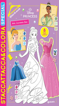 Vesti la moda disney princess - staccattacca e colora special 