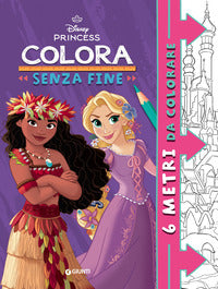 Disney princess colora senza fine 6 metri da colorare 
