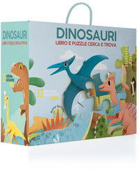 Dinosauri libro e puzzle cerca e trova 