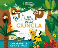 Animali della gingla libro e puzzle cerca e trova 