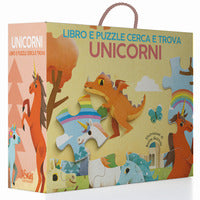 Unicorni - libro e puzzle cerca e trova 