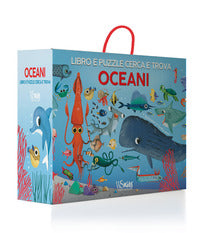 Oceani - libro e puzzle cerca e trova 