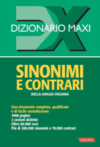 Dizionario sinonimi e contrari della lingua italiana 