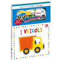 Veicoli - gioco e imparo con 12 sagome colorate 