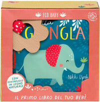 Nella giungla - con dentaruolo in legno naturale 