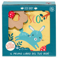 Nel bosco - con dentaruolo in legno naturale 