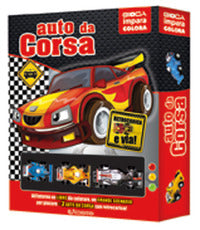 Auto da corsa - gioca impara colora + 3 auto da corsa 