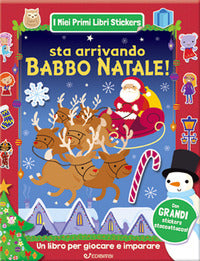 Sta arrivando babbo natale ! con adesivi 
