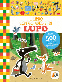 Libro con gli adesivi di lupo - piu' di 500 sticker riposizionabili 