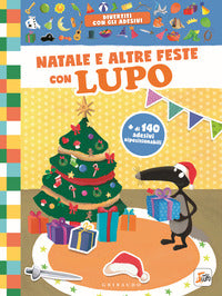 Natale e altre feste con lupo - divertiti con gli adesivi 