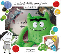 Colori delle emozioni pop up con minipeluche verde 