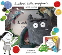 Colori delle emozioni pop up con minipeluche nero 