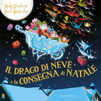 Drago di neve e la consegna di natale 