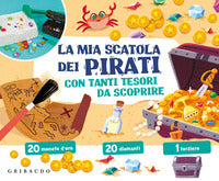Mia scatola dei pirati con tanti tesori da scoprire - con 20 monete d'oro 20 