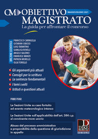 Obiettivo magistrato maggio giugno 2021 