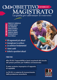 Obiettivo magistrato 11/2021 la guida per affrontare il concorso 2021 