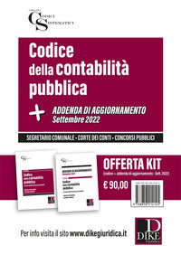 Codice della contabilita' pubblica + addenda di aggiornamento settembre 2022 