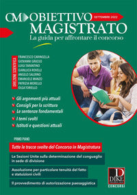 Obiettivo magistrato settembre 2022 