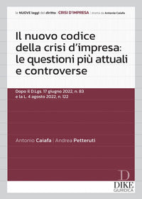 Nuovo codice della crisi d'impresa - le questioni piu' attuali e controverse 