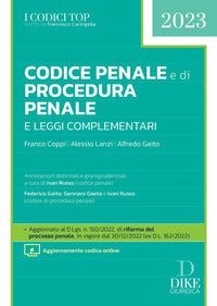 Codice penale e di procedura penale 2023 e leggi complementari 