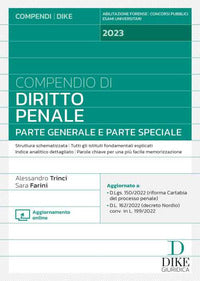 Compendio di diritto penale 2023 parte generale e parte speciale 