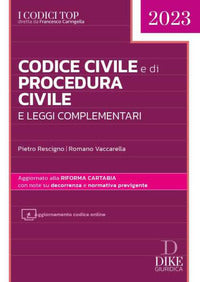 Codice civile e di procedura civile 2023 e leggi complementari con aggiornamento online 