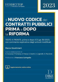 Nuovo codice dei contratti pubblici 2023 prima e dopo la riforma 