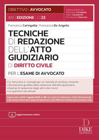 Tecniche di redazione dell'atto giudiziario di diritto civile per l'esame di avvocato 