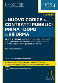 Nuovo codice dei contratti pubblici prima e dopo la riforma 2024 