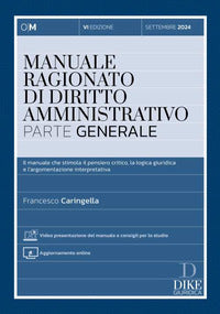 Manuale ragionato di diritto amministrativo parte generale 