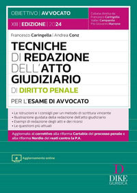 Tecniche di redazione dell'atto giudiziario di diritto penale per l'esame di avvocato 