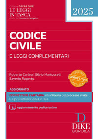 Codice civile 2025 e leggi complementari pocket con aggiornamenti online 