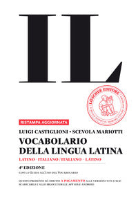 Vocabolario della lingua latina. latino-italiano, italiano-latino 