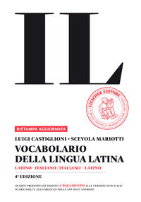 Vocabolario della lingua latina. latino-italiano, italiano-latino 