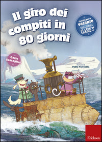 Giro dei compiti in 80 giorni. compiti per le vacanze. 