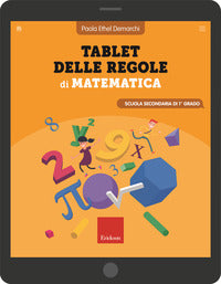 Tablet delle regole di matematica. 