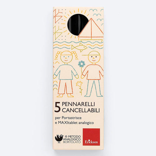 5 pennarelli di ricambio 