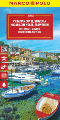 Croazia costiera slovenia 1:325.000 