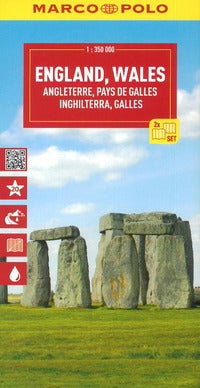 Inghilterra galles 1:350.000 - marco polo 2025 