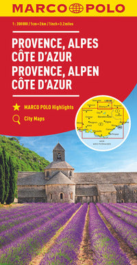 Costa azzurra provenza 1:200.000 