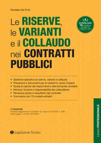 Riserve le varianti e il collaudo nei contratti pubblici 