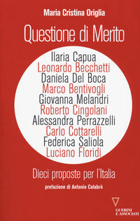 Questione di merito - dieci proposte per l'italia 